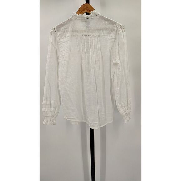Quince White Ruffle Blouse - Picture 2 of 2